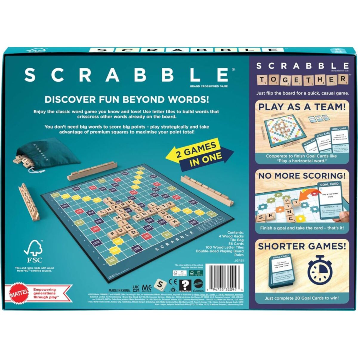 Scrabble Core Wood - ENGLISH - New Version
