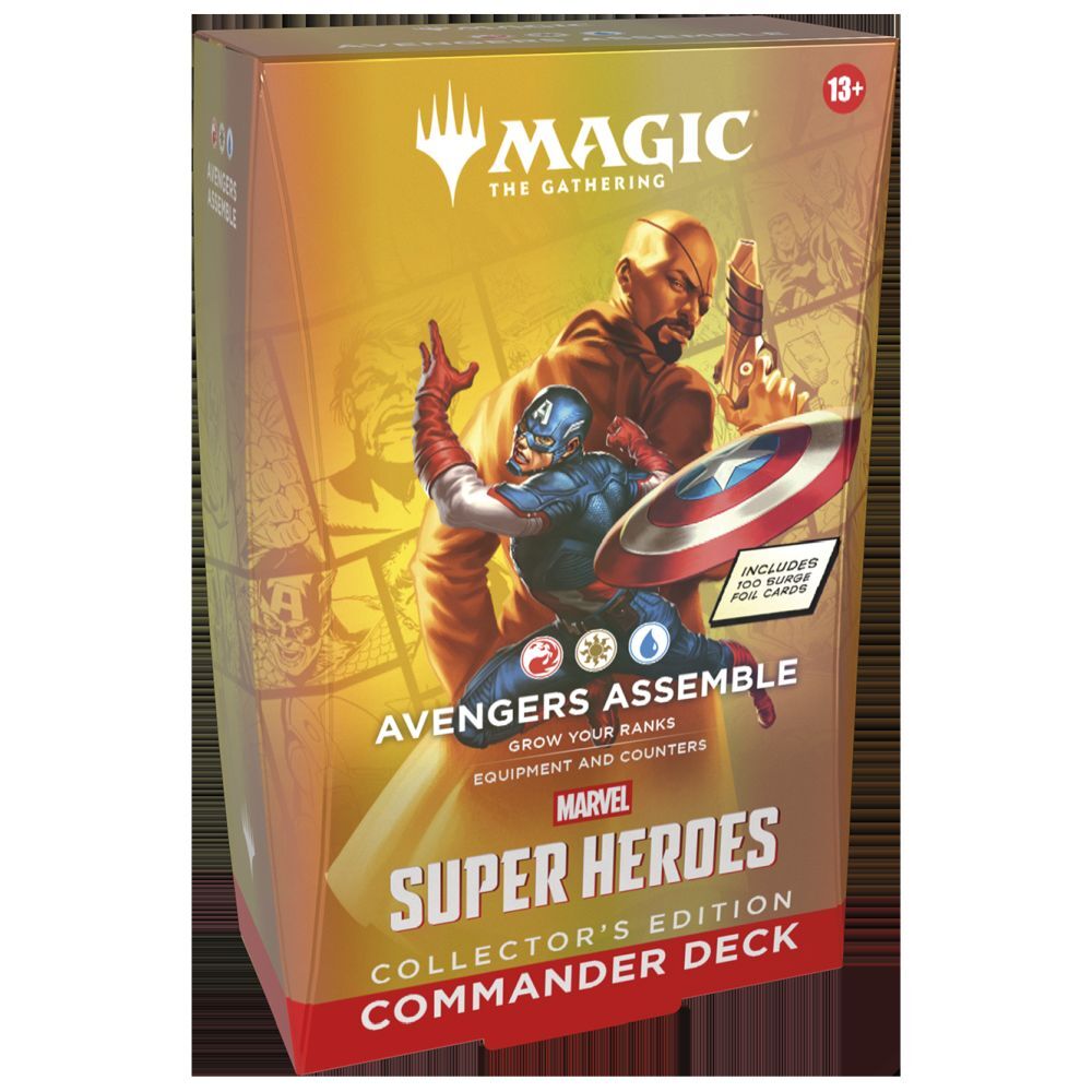 Magic Marvel Super Heroes - Collector Commander Deck Display (Set of 4 decks)