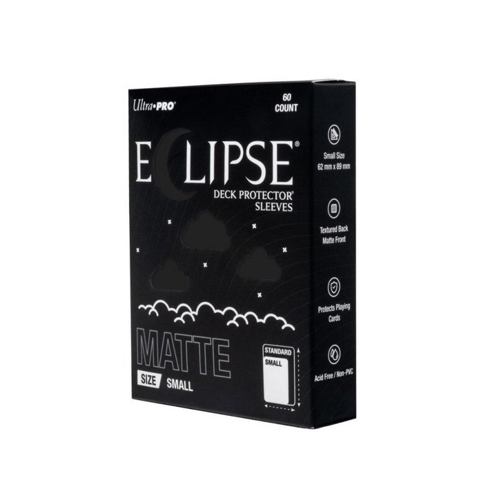 Ultra Pro: ECLIPSE Matte Small DECK PROTECTOR Sleeves: Jet Black - 60ct