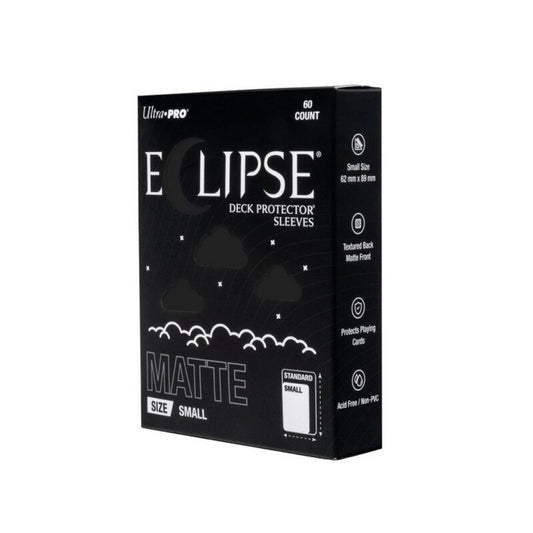Ultra Pro: ECLIPSE Matte Small DECK PROTECTOR Sleeves: Jet Black - 60ct