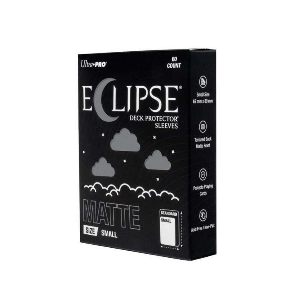 Ultra Pro: ECLIPSE Matte Small DECK PROTECTOR Sleeves: Smoke Grey - 60ct