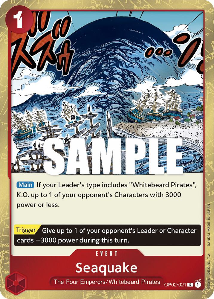 One Piece OP02 Paramount War Singles - Red