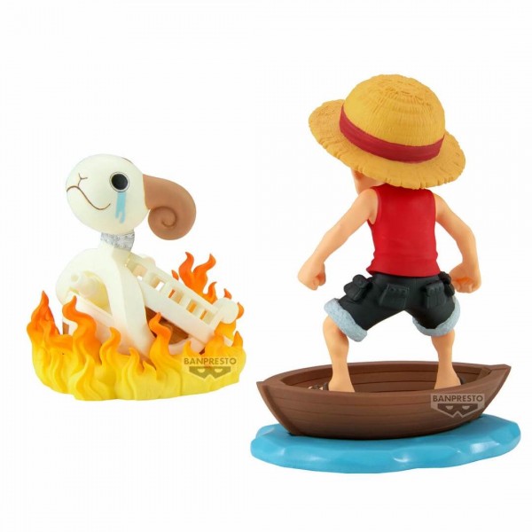 ONE PIECE - WORLD COLLECTABLE FIGURE LOG STORIES - MONKEY D. LUFFY & GOING MERRY