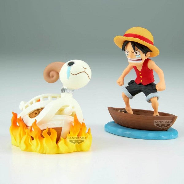 ONE PIECE - WORLD COLLECTABLE FIGURE LOG STORIES - MONKEY D. LUFFY & GOING MERRY