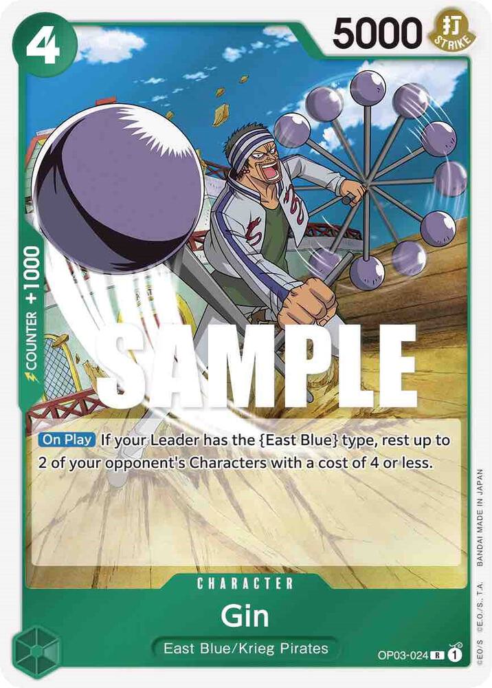One Piece OP03 Pillars of Strength Singles - Green