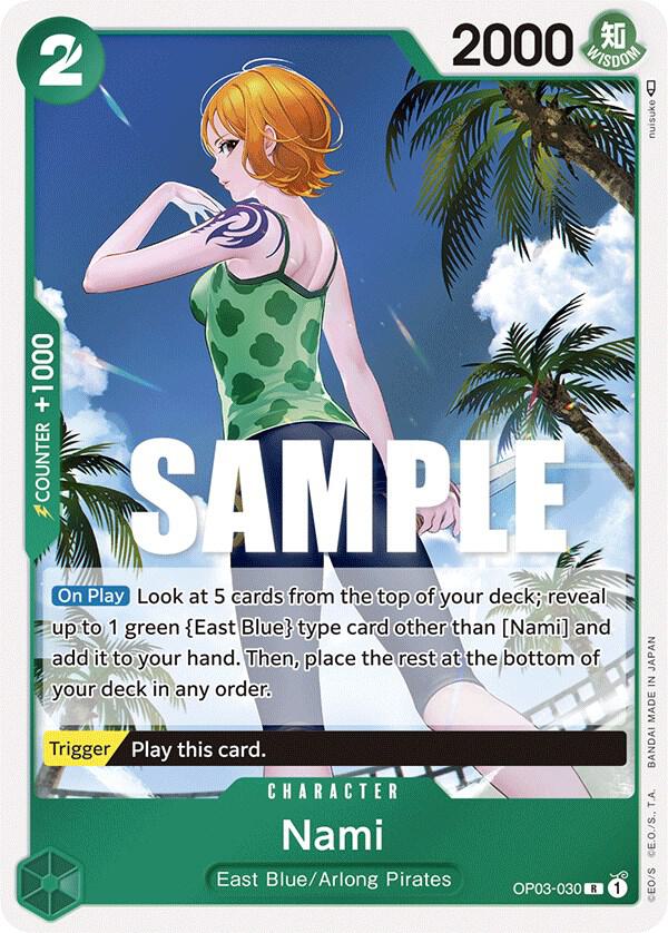 One Piece OP03 Pillars of Strength Singles - Green