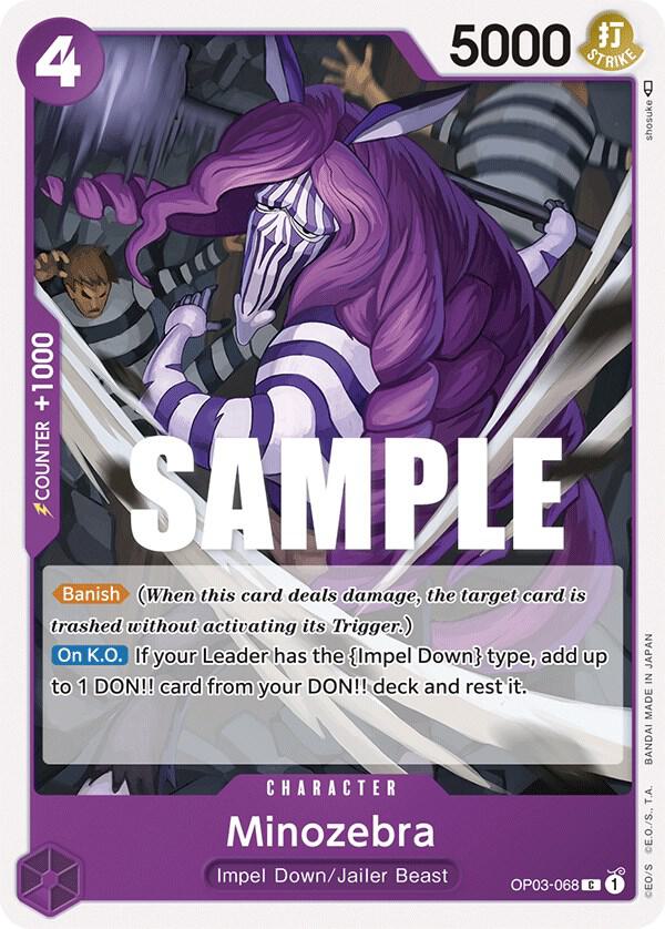 One Piece OP03 Pillars of Strength Singles - Purple