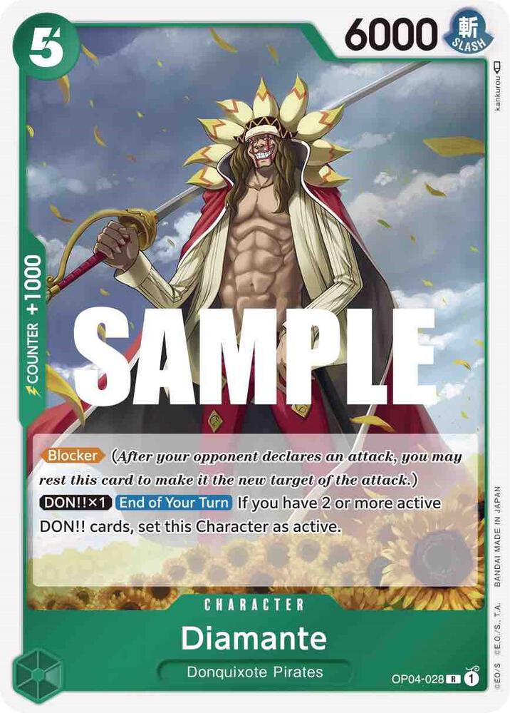 One Piece OP04 Kingdoms of Intrigue Singles - Green