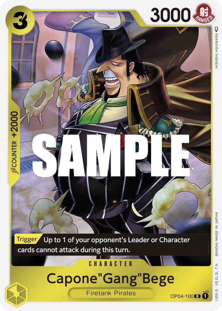 One Piece OP04 Kingdoms of Intrigue Singles - Yellow