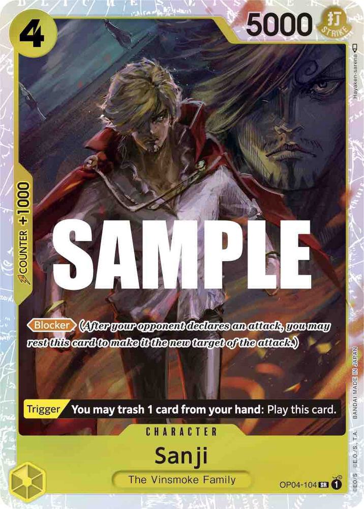 One Piece OP04 Kingdoms of Intrigue Singles - Yellow