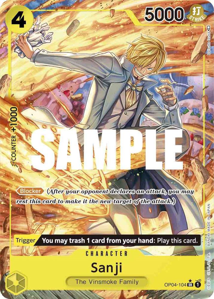 One Piece OP04 Kingdoms of Intrigue Singles - Yellow
