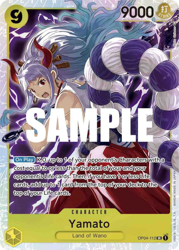 One Piece OP04 Kingdoms of Intrigue Singles - Yellow