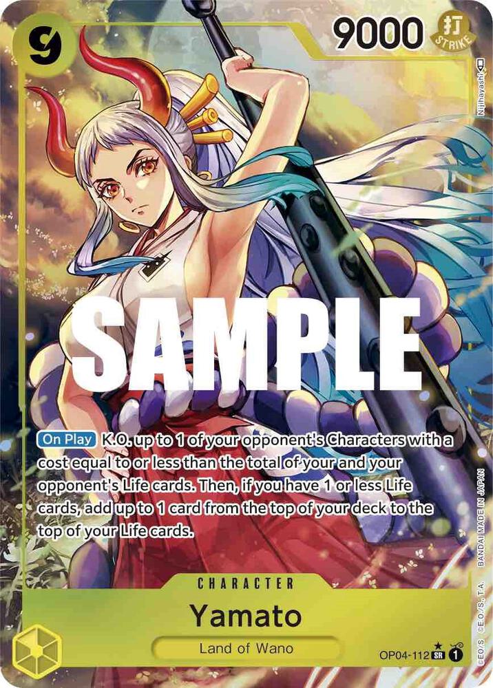 One Piece OP04 Kingdoms of Intrigue Singles - Yellow