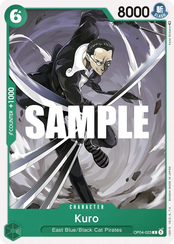 One Piece OP04 Kingdoms of Intrigue Singles - Green