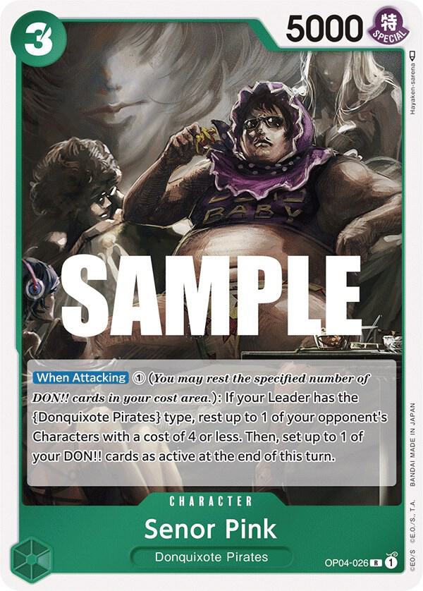 One Piece OP04 Kingdoms of Intrigue Singles - Green