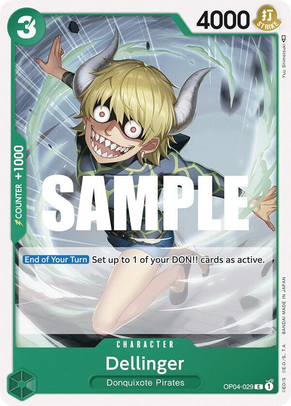 One Piece OP04 Kingdoms of Intrigue Singles - Green