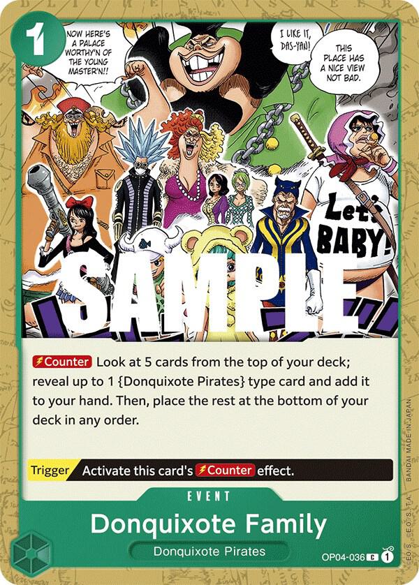 One Piece OP04 Kingdoms of Intrigue Singles - Green