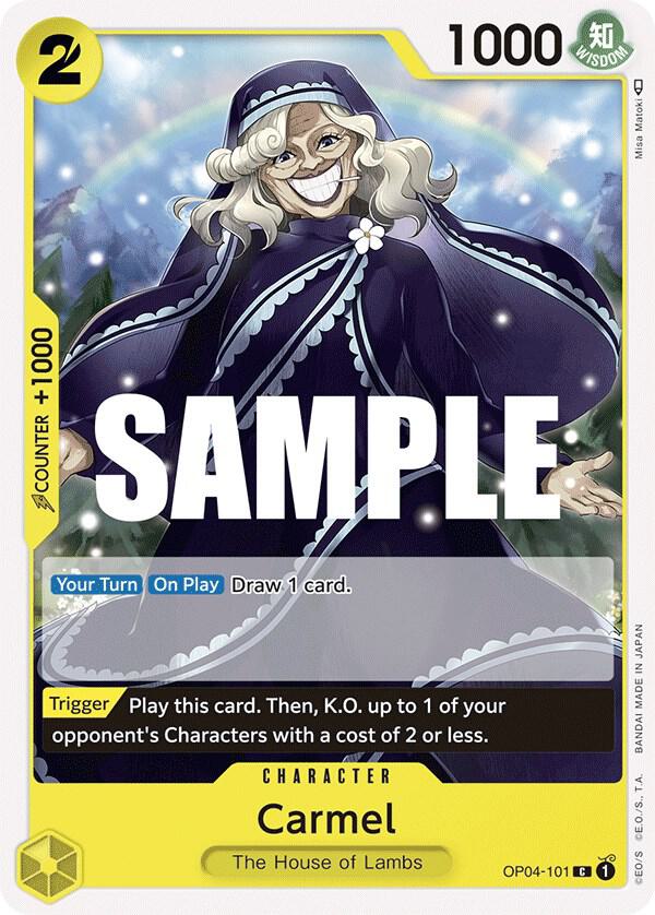 One Piece OP04 Kingdoms of Intrigue Singles - Yellow