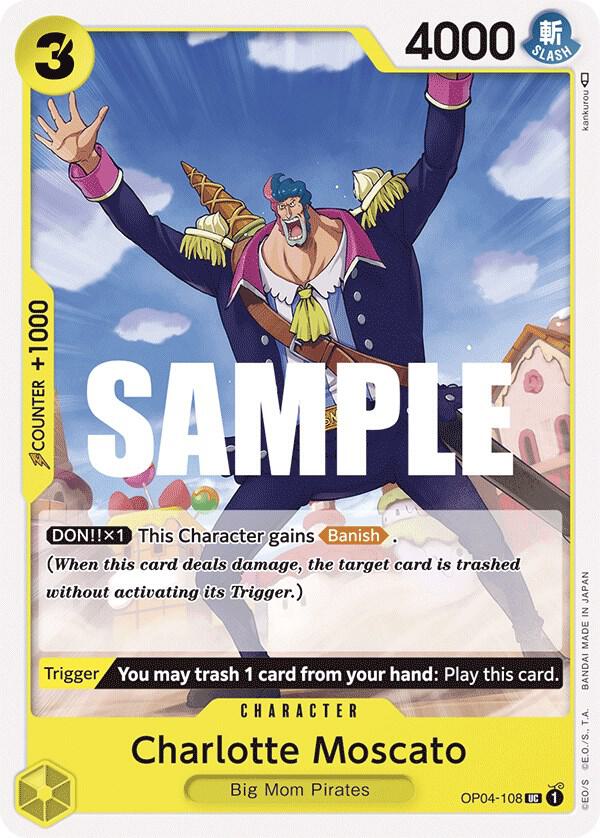 One Piece OP04 Kingdoms of Intrigue Singles - Yellow
