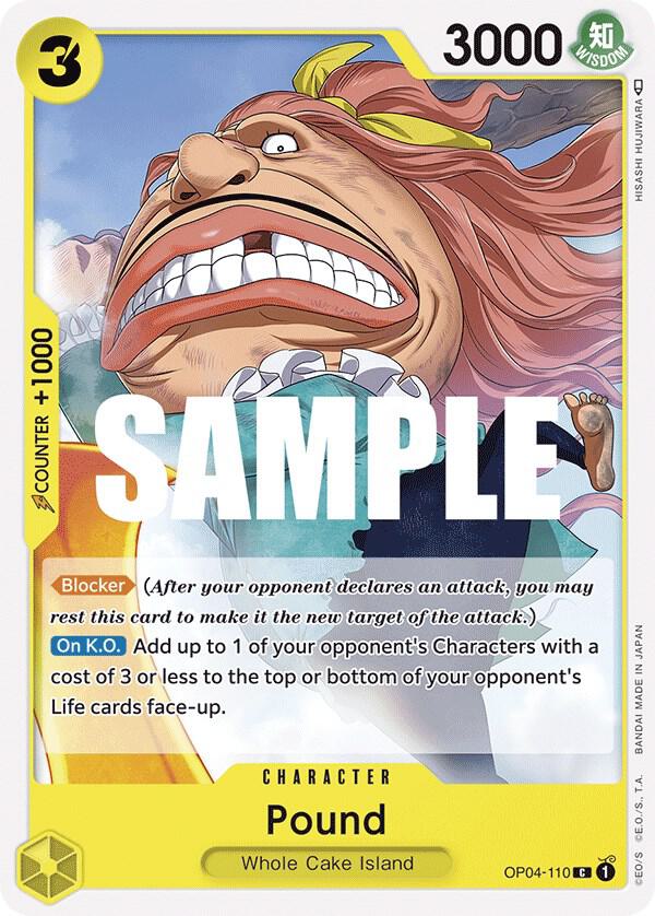 One Piece OP04 Kingdoms of Intrigue Singles - Yellow