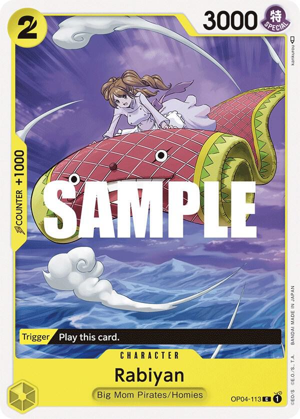 One Piece OP04 Kingdoms of Intrigue Singles - Yellow