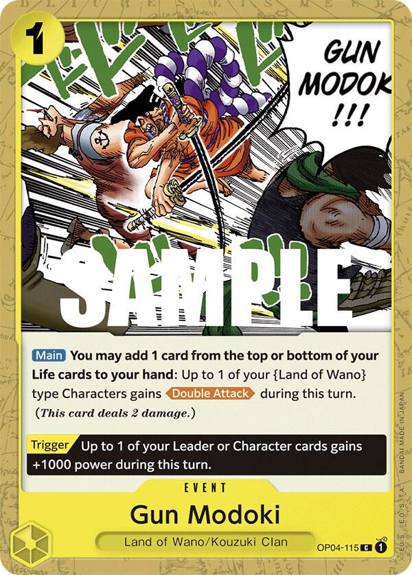 One Piece OP04 Kingdoms of Intrigue Singles - Yellow
