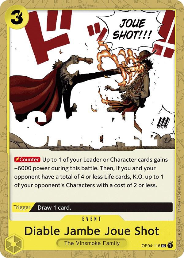 One Piece OP04 Kingdoms of Intrigue Singles - Yellow