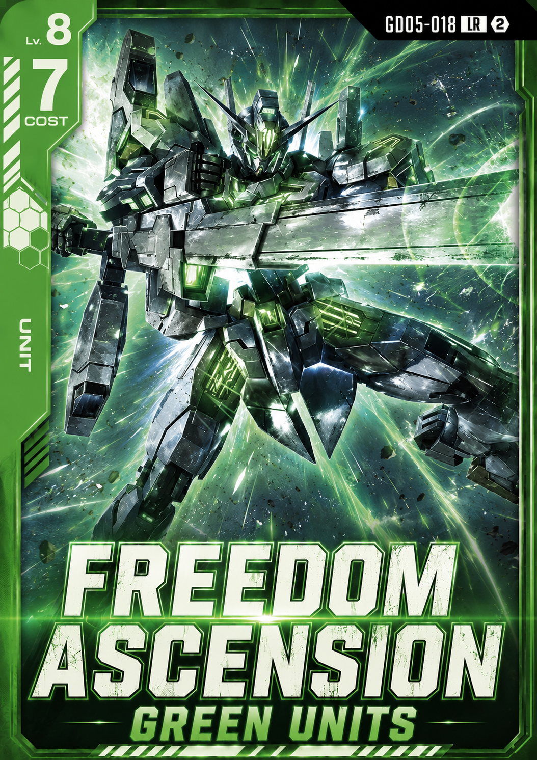 Gundam - Freedom Ascension - Green Units