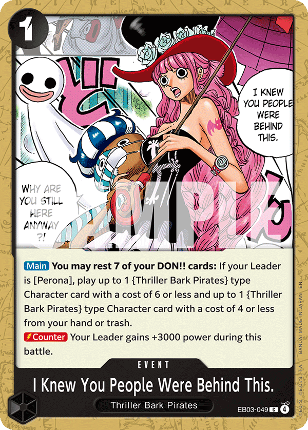 ONE PIECE HEROINES EDITION- [EB-03] Singles (All Colours)