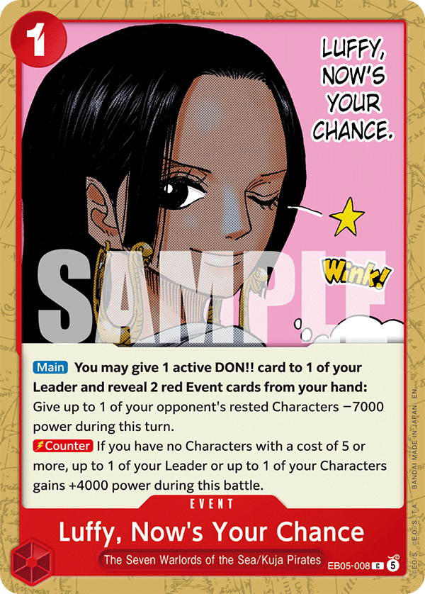 ONE PIECE HEROINES EDITION- [EB-05] Singles (All Colours)