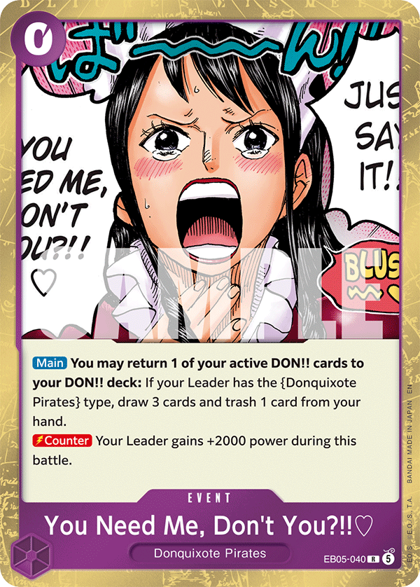 ONE PIECE HEROINES EDITION- [EB-05] Singles (All Colours)
