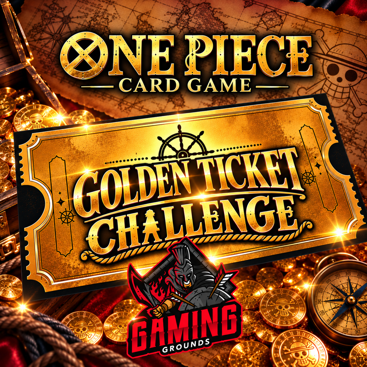 One Piece Golden Ticket Challenge @ Gaming Grounds