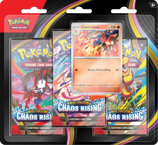 Pokémon TCG: Mega Evolution Chaos Rising 3-Booster Blister  (pick up in store only)
