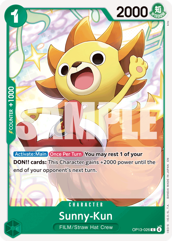 One Piece CARRYING ON HIS WILL- [OP-13] - Green