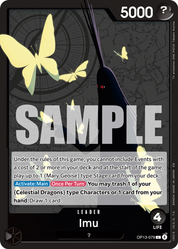 One Piece CARRYING ON HIS WILL- [OP-13] - Black