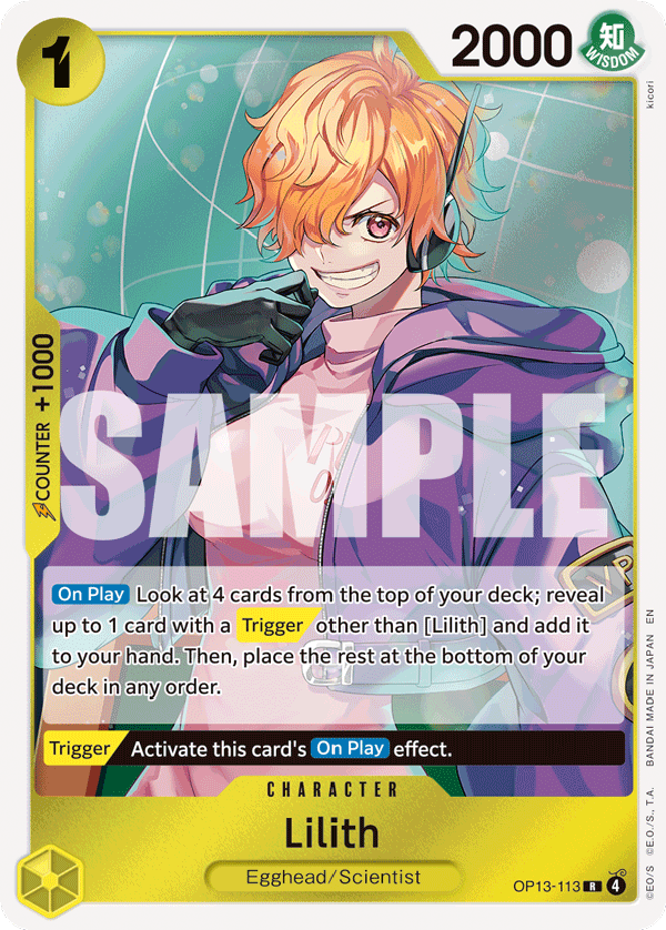 One Piece CARRYING ON HIS WILL- [OP-13] - Yellow