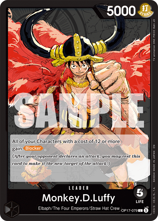 THE WORLDS STRONGEST WARRIORS- OP17 - Black