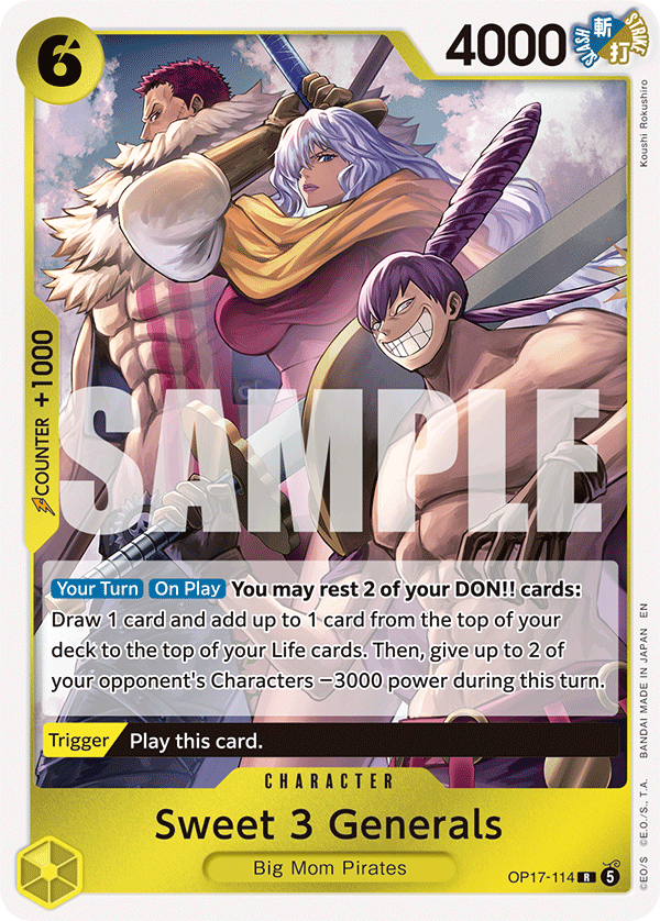 THE WORLDS STRONGEST WARRIORS- OP17 - Yellow