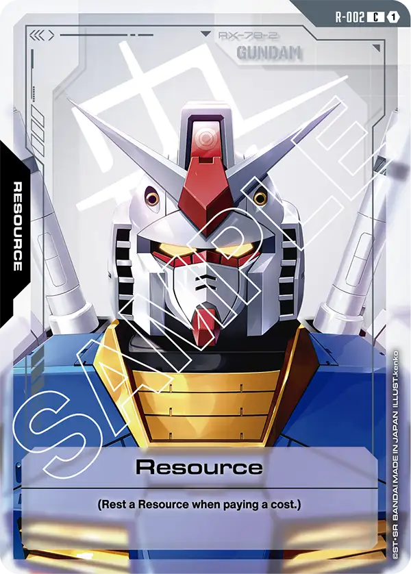 Gundam - Newtype Rising - Resource Tokens