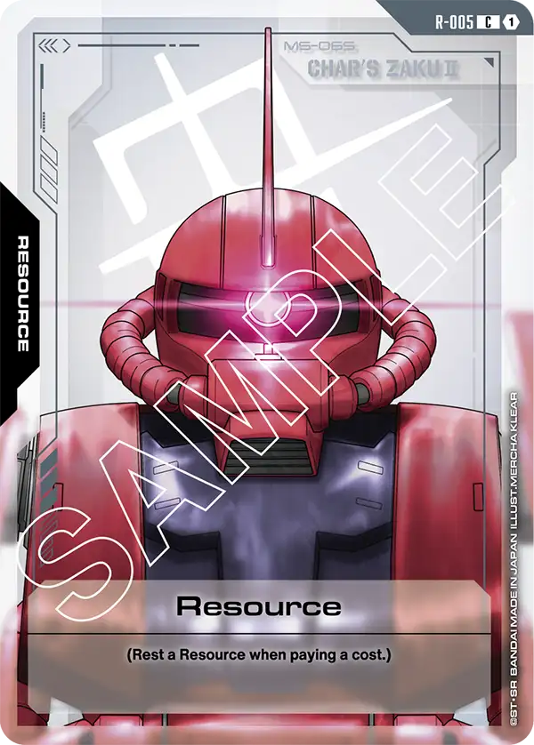 Gundam - Newtype Rising - Resource Tokens