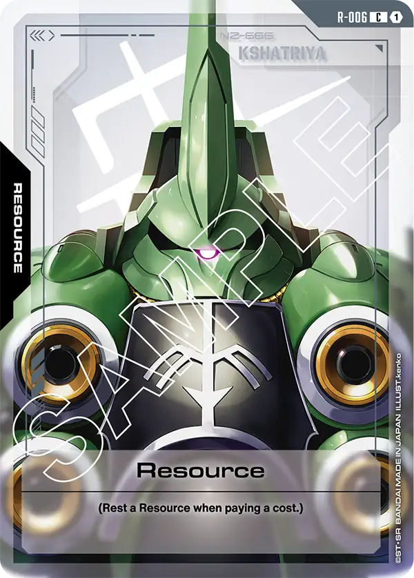 Gundam - Newtype Rising - Resource Tokens
