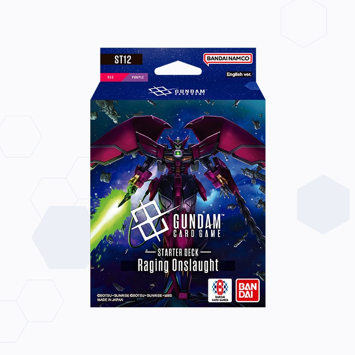 Gundam Card Game: Starter Deck – Raging Onslaught [ST12] (limit 1) (VIC only) (pre-order)