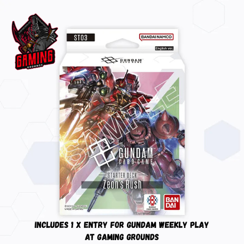 Gundam Card Game - Zeon's Rush Starter Deck [ST03] + Organised Play (pre-order)