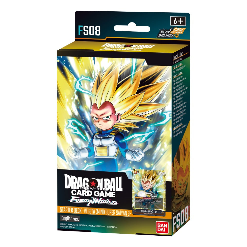 Dragon Ball Super Card Game: Fusion World – Starter Deck : Vegeta (Mini) Super Saiyan [FS08] (pre-order)
