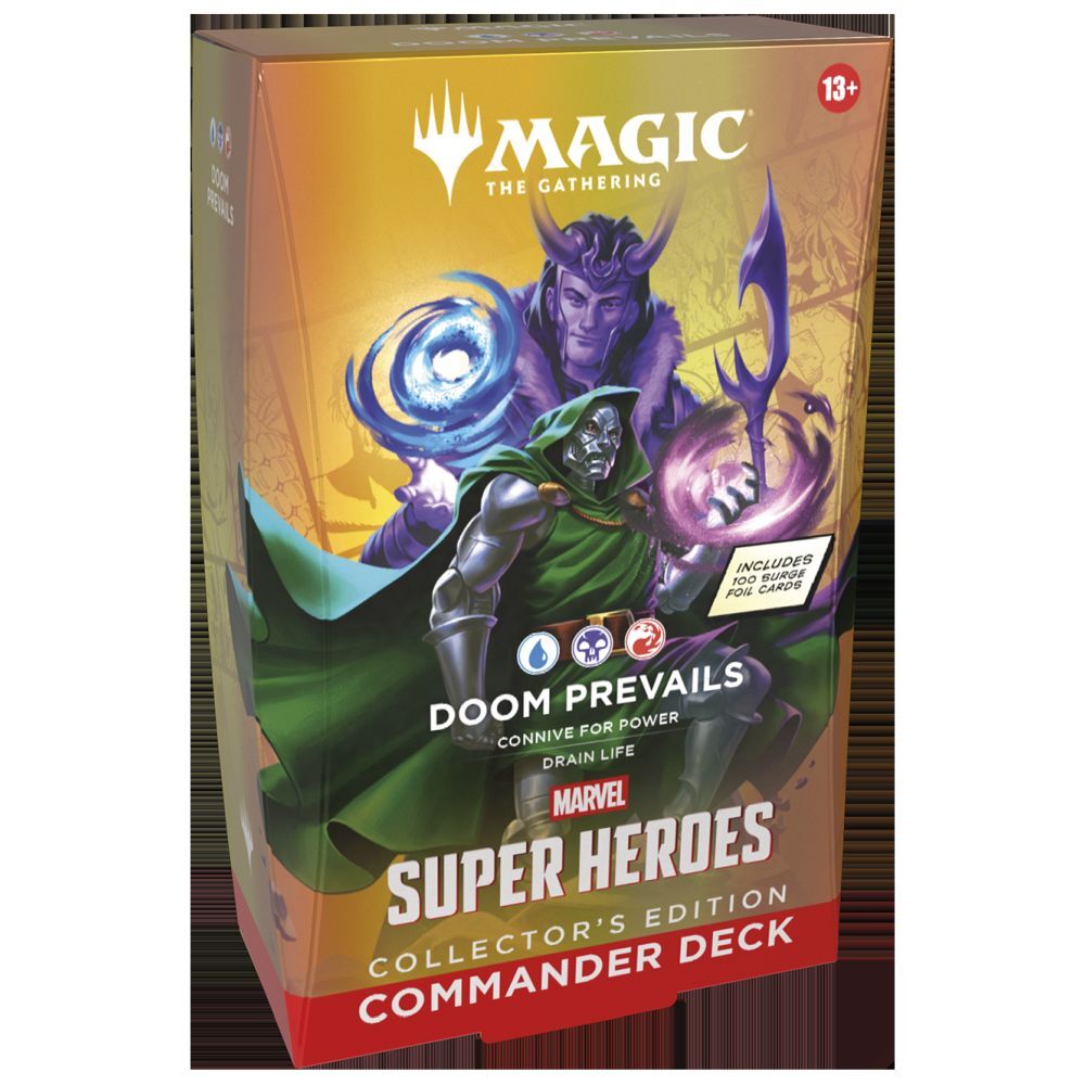 Magic Marvel Super Heroes - Collector Commander Deck Display (Set of 4 decks)