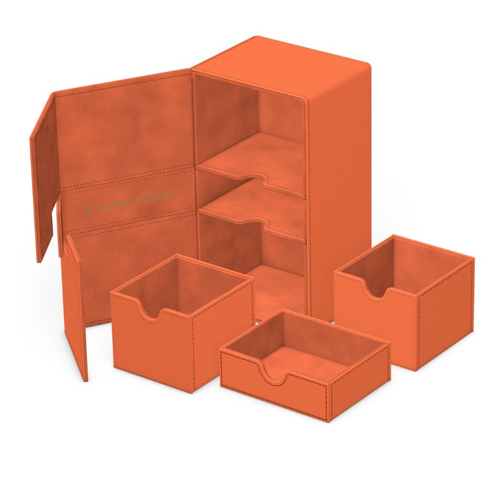 Ultimate Guard: Deck Box – XenoSkin Twin Flip'n'Tray Deck Case 200+ – 2025 Summer Edition: Peach