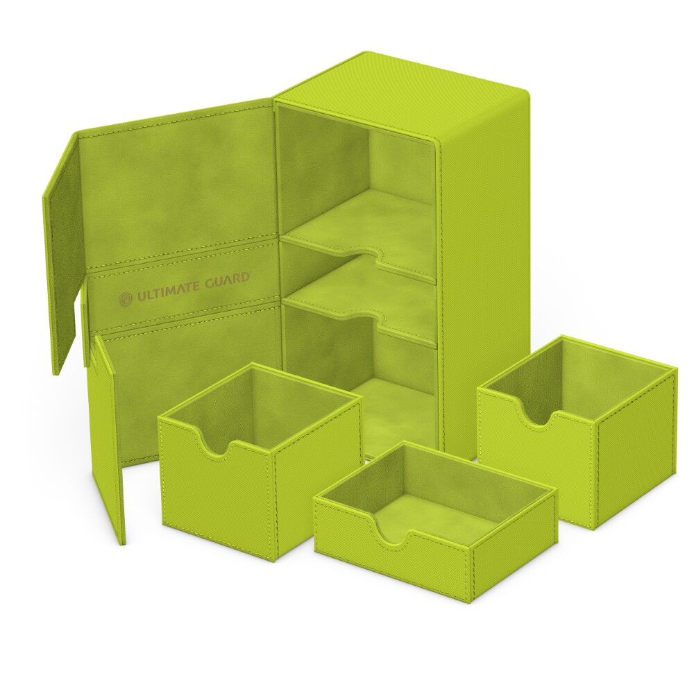 Ultimate Guard: Deck Box – XenoSkin Twin Flip'n'Tray Deck Case 200+ – 2025 Summer Edition: Lime